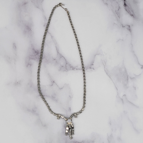 SALE 3 for $30 Gatsby style vintage rhinestone necklace - Picture 7 of 7